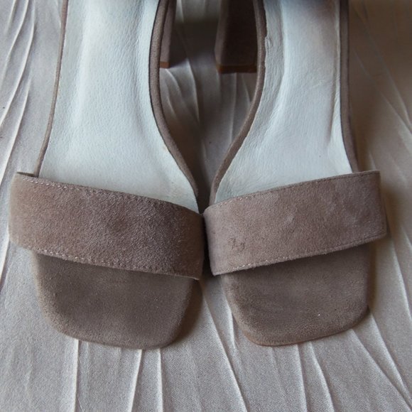 Jeffrey Campbell Formosa Taupe Suede Heels sz 8 - Picture 4 of 9